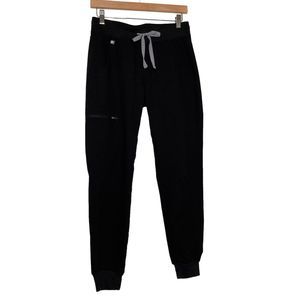 FIGS Technical Collection Scrub Pants in Black Womens Size XS